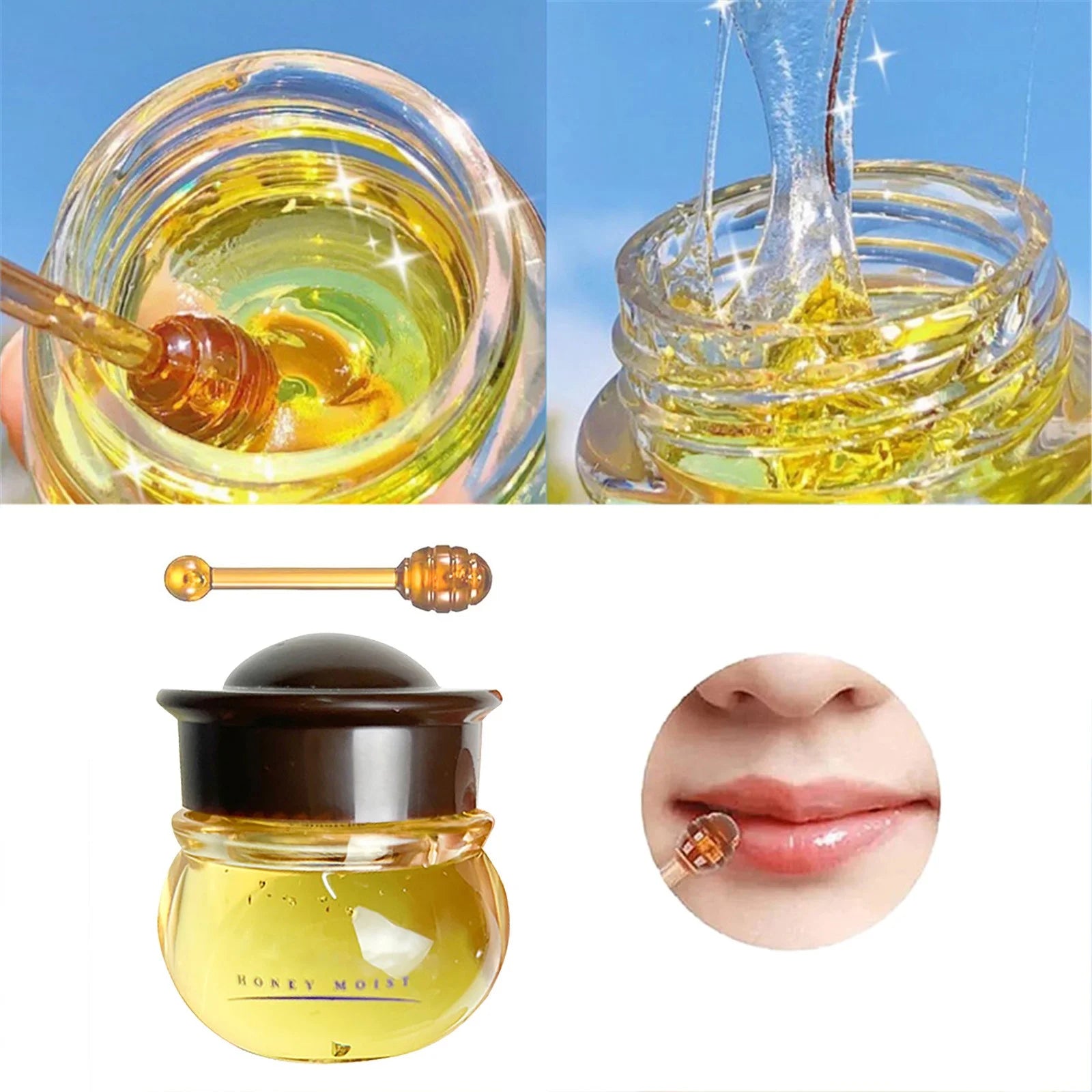 Transform dry lips into honey-smooth magic overnight.